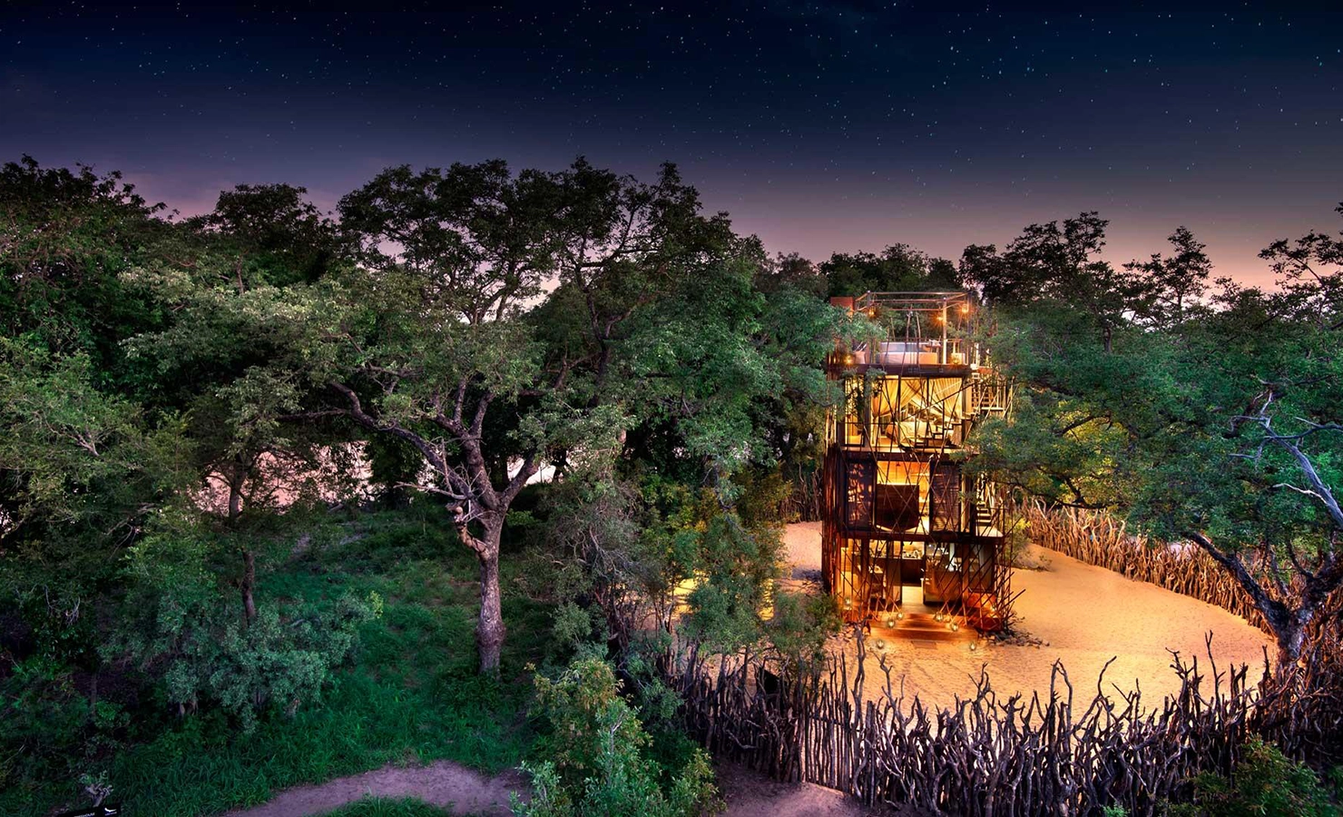 Whether you’re sleeping under the stars in a treehouse like this one at Ngala or a five-star lodge, we suggest you pack light… you’ll never wear everything