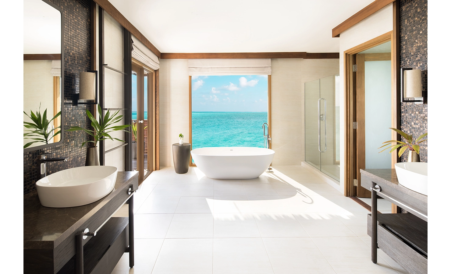 Perfect Hideaways, Conrad Maldives, Luxury accommodation sunroom, Bathroom