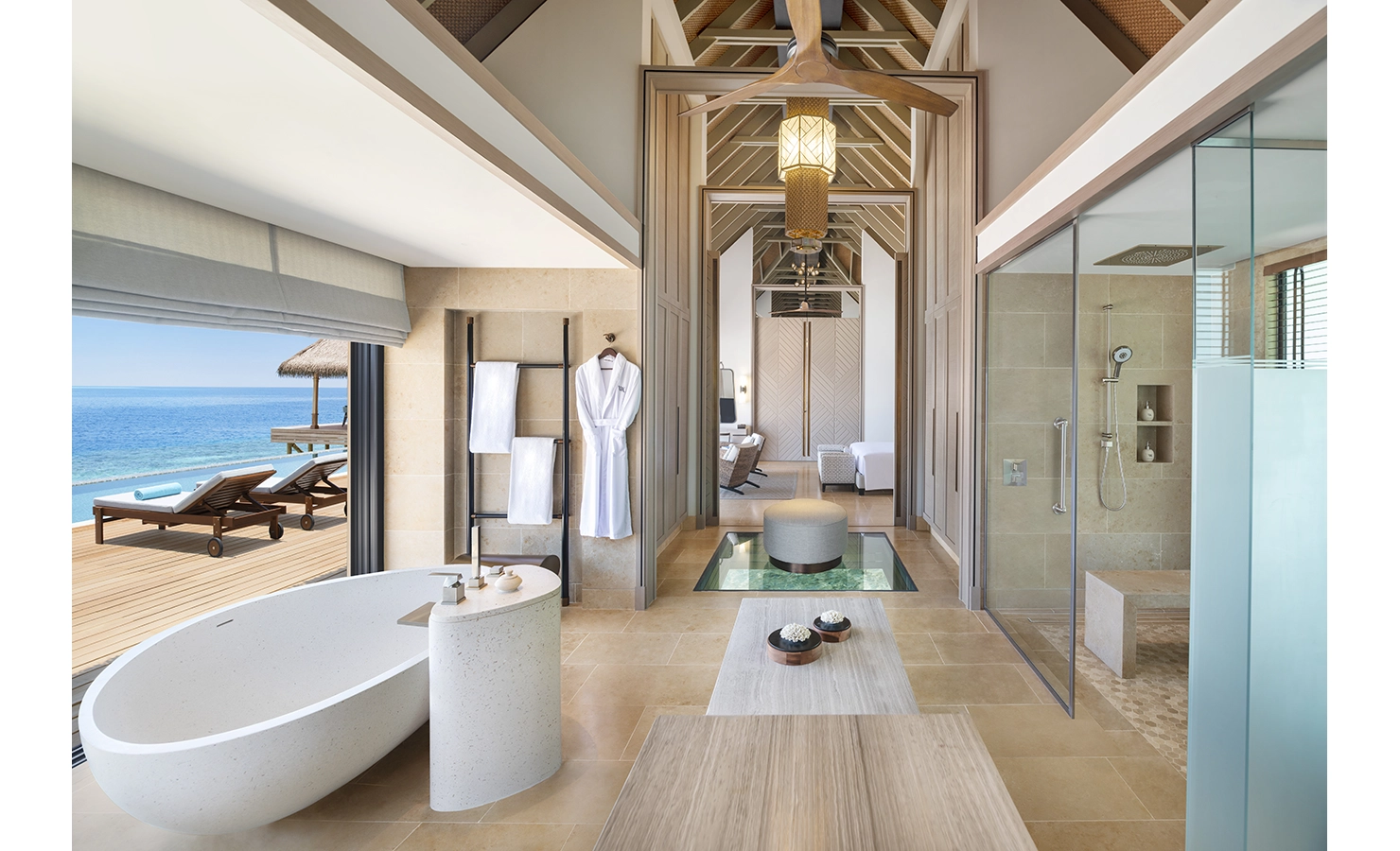 Perfect Hideaways, Waldorf Maldives, Luxury accommodation bathroom