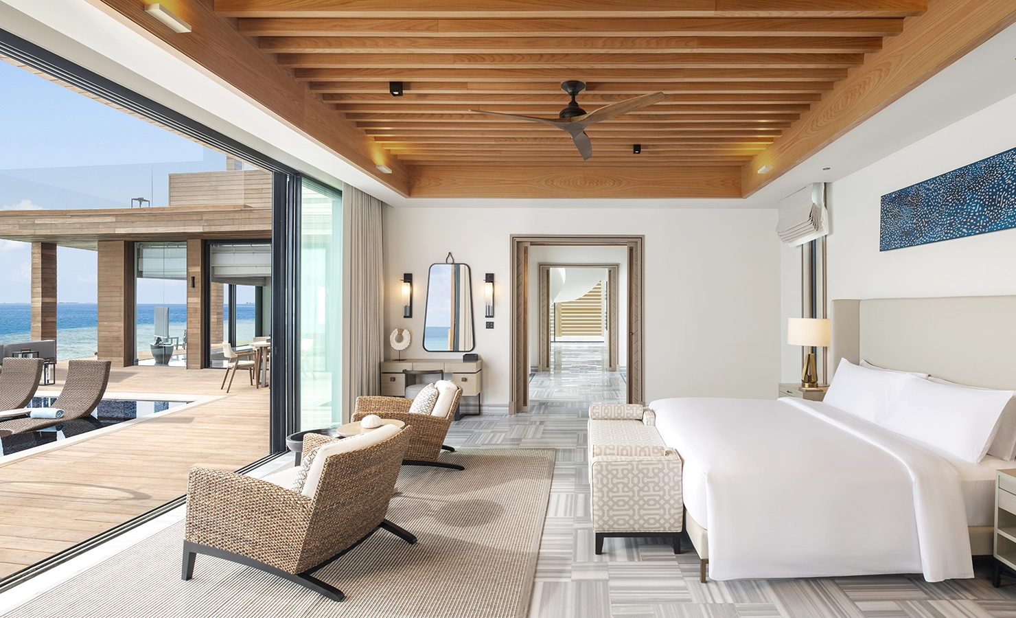 Perfect Hideaways, Waldorf Maldives, Luxury accommodation sunroom