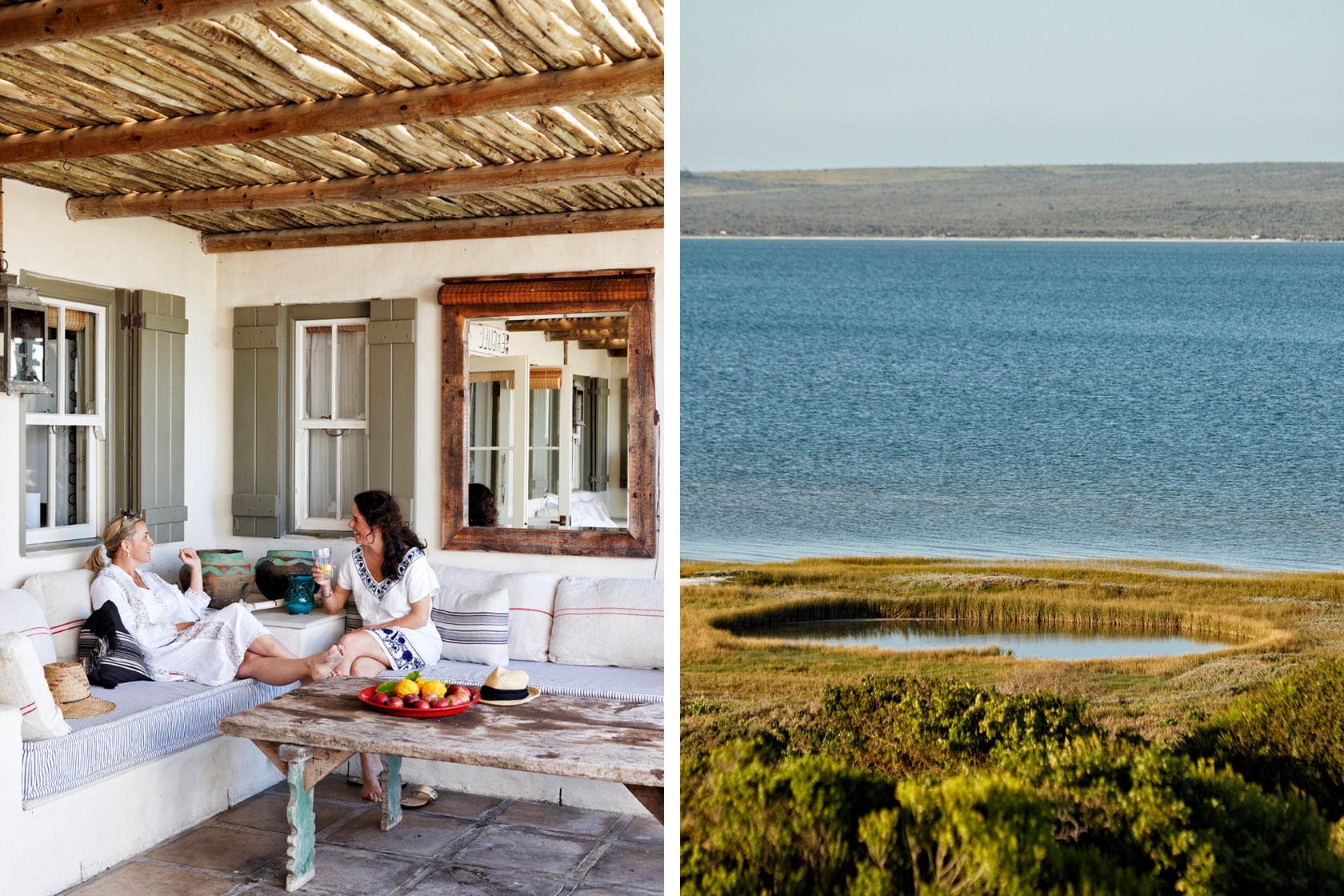 Perfect Hideaways shaded veranda and tranquil lagoon views, Seagull Cottage, Churchhaven